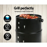 Oz Portable 3-in-1 Meat Smoker, Charcoal Grill & Fire Pit