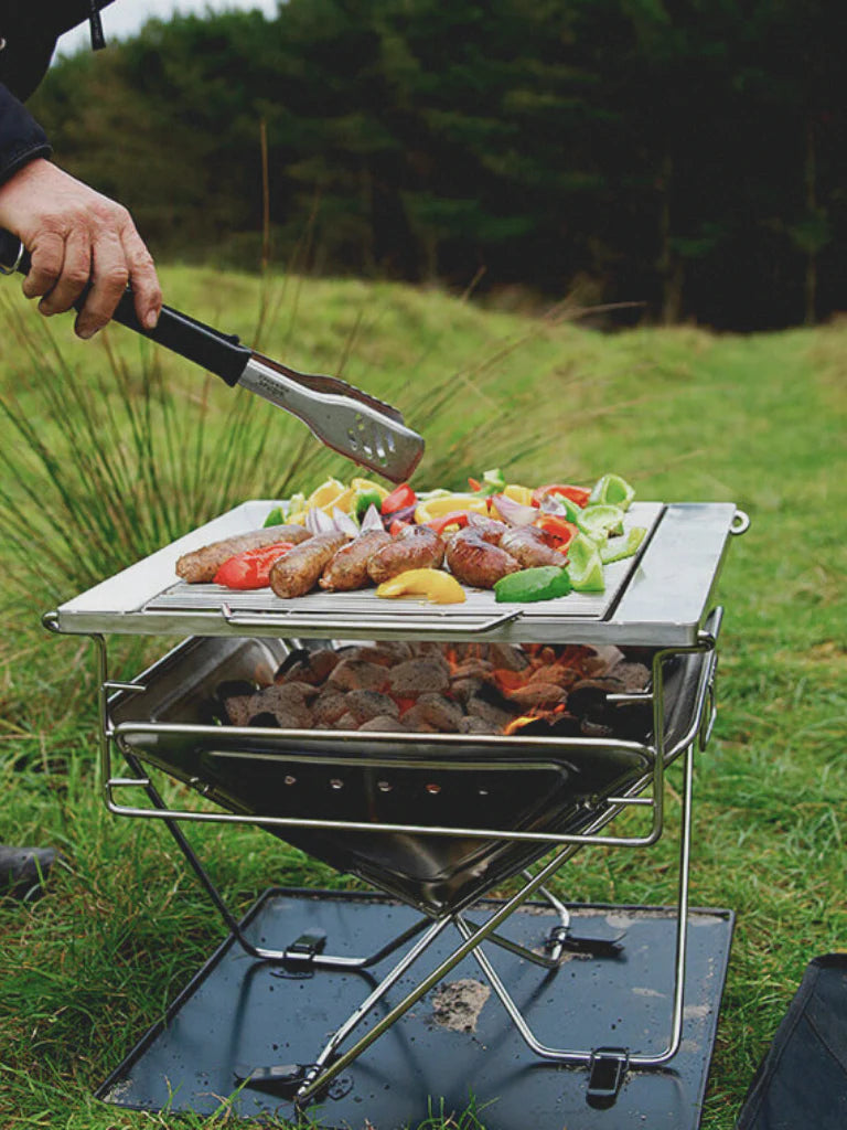 Oz Portable Fire Pit and Grill_Aussie portable fire pit and charcoal grill_portable camping firewood grill and fire pit bush queensland fire pit store_best selling portable fire pit and grill_Foldable barbie and fire pit grill australia_Oz Discount Warehouse_Foldable fire pit and grill